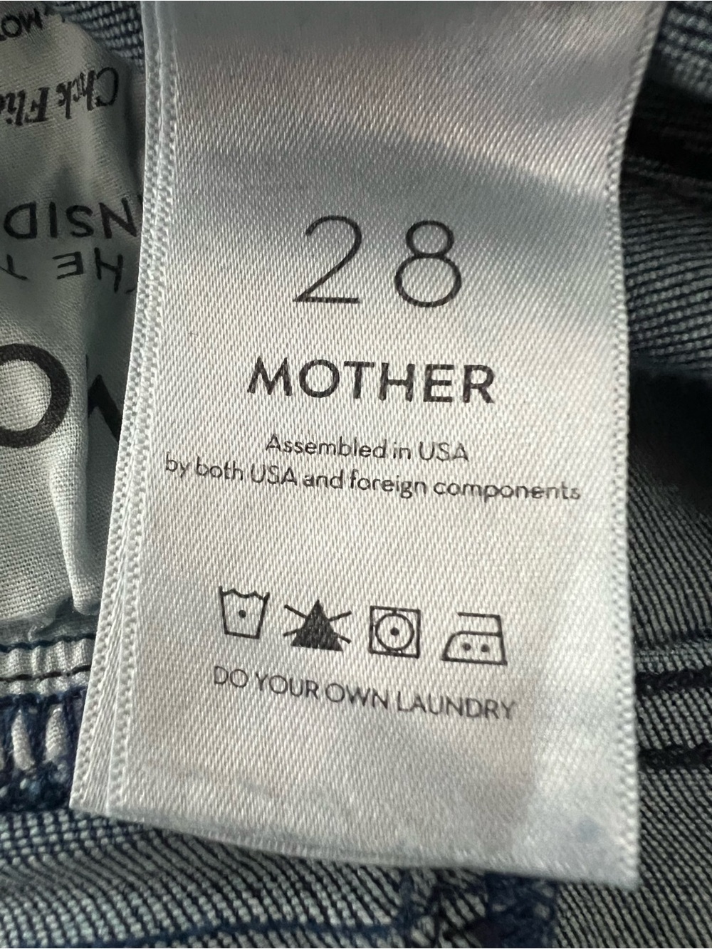 MOTHER Denim Triple Stack Insider Ankle Jeans Chick Flick Size 28 - Picture 13 of 15